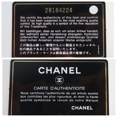 chanel auth card|chanel serial number authenticator.